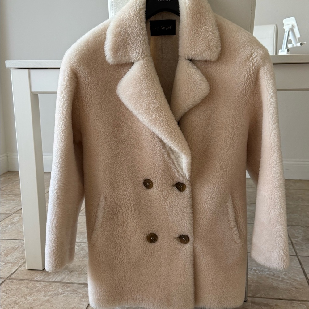 Angel Cream Faux Fur Coat